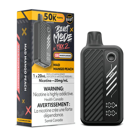 Mad Mango Peach- Beast Mode Max 2 Disposable Beast Mode Max 2 