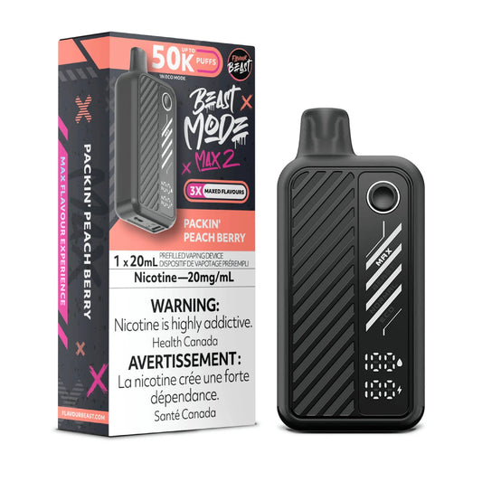 Packin Peach Berry- Beast Mode Max 2 Disposable Beast Mode Max 2 20mg - 2% 