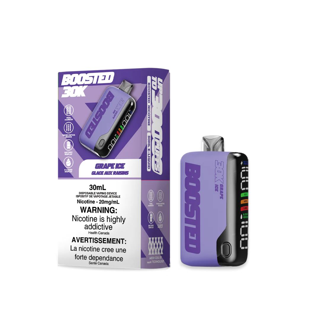 Grape Ice - Boosted 30k Disposable Boosted 30k 20mg - 2% 