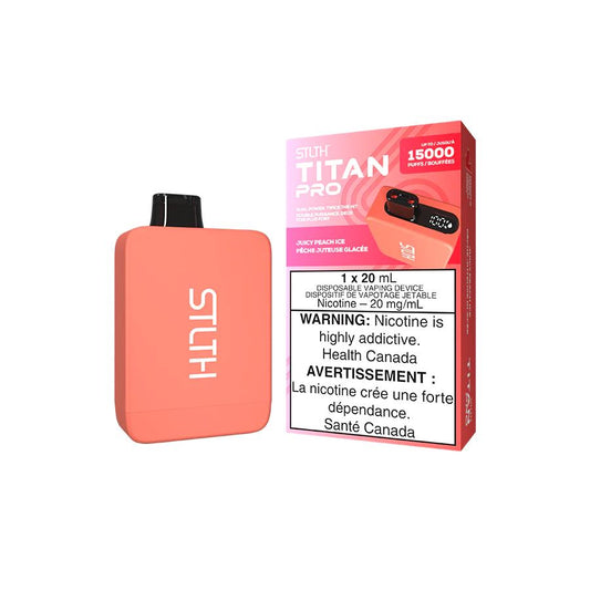 Juicy Peach Ice - Stlth Titan Pro Disposable Stlth Disposables 20mg - 2% 