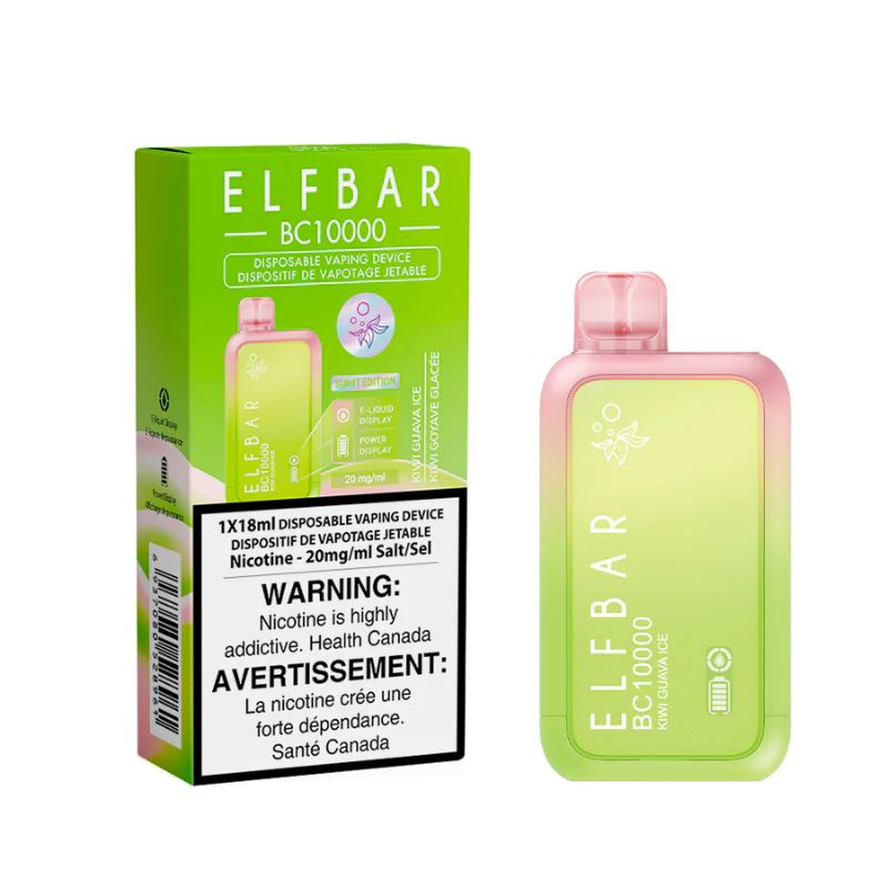 Kiwi Guava Ice - Elf Bar BC10000 Disposable Elf Bar 20mg - 2% 