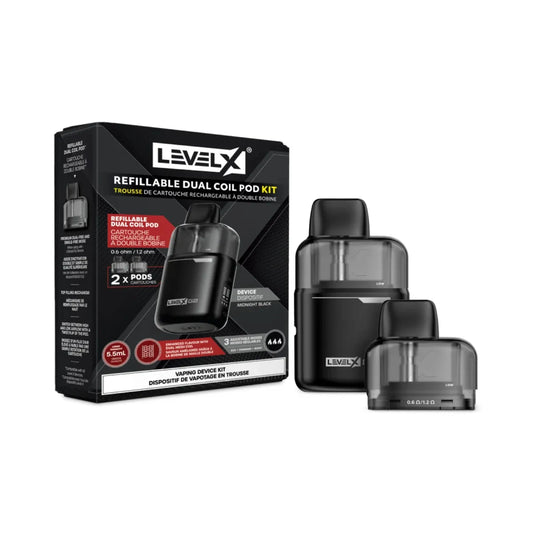 Level X Refillable Pod KIT POD SYSTEM Cold Turkey Juice inc 