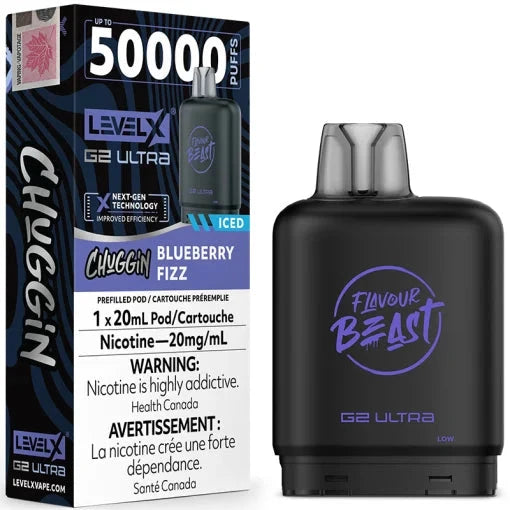 blueberry Fizz - Level X G2 Ultra Disposable Level X G2 Ultra FB 20mg - 2% 