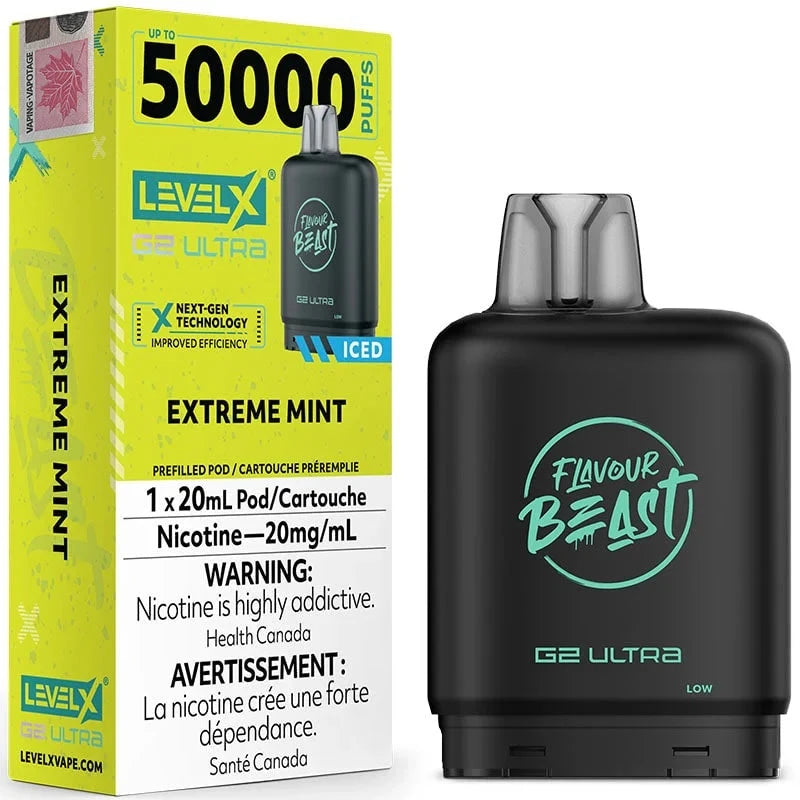 Extreme Mint- Level X G2 Ultra Disposable Level X G2 Ultra FB 20mg - 2% 