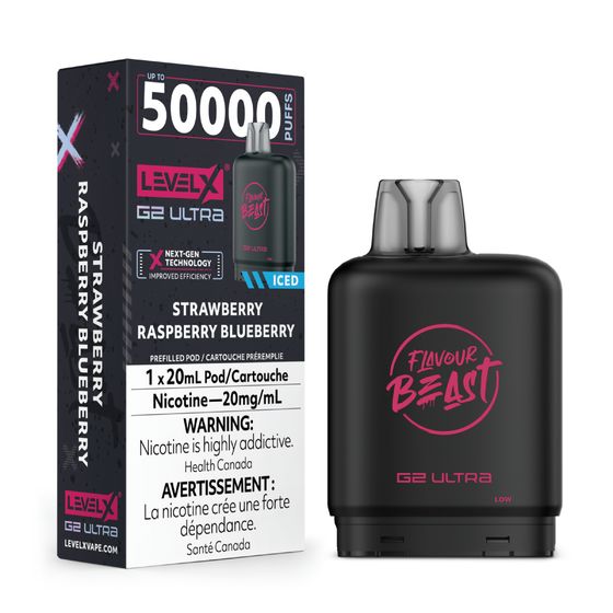 Strawberry Raspberry Blueberry Iced- Level X G2 Ultra Disposable Level X G2 Ultra FB 