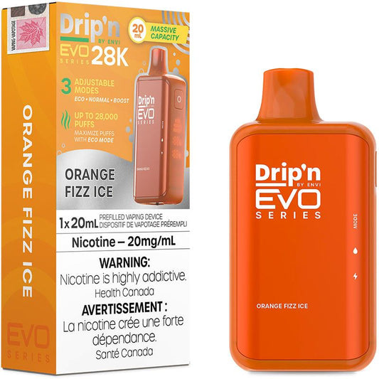 Orange Fizz Ice - Drip'n Evo 28k Disposable Envi 20mg - 2% 