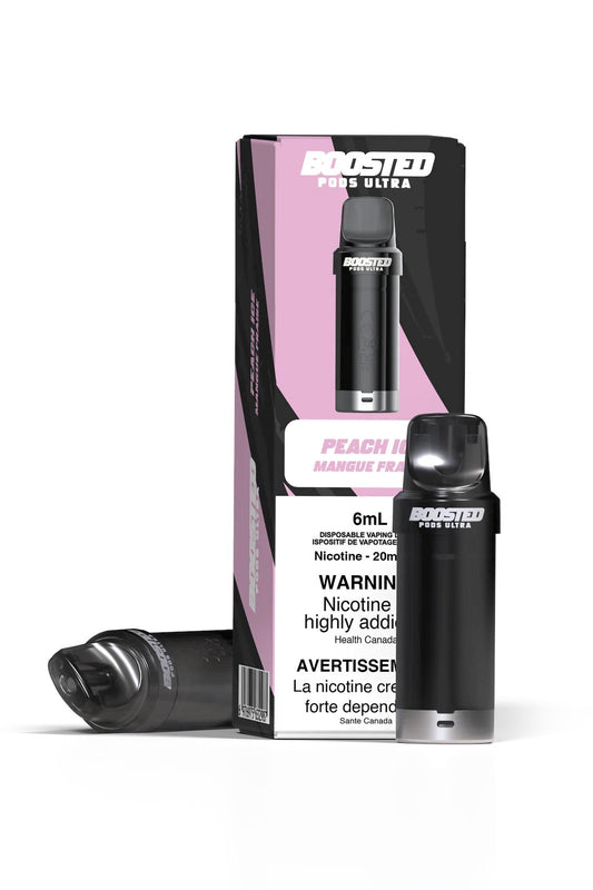 Peach Ice - Boosted Pod Ultra CLOSED PODS Boosted Pods Ultra 20mg - 2% 