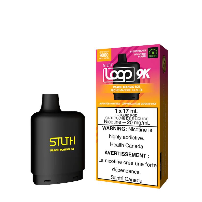 Peach Mango Ice - STLTH Loop 9K Disposable STLTH LOOP 20mg - 2% 