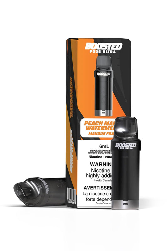 Peach Mango Watermelon - Boosted Pod Ultra CLOSED PODS Boosted Pods Ultra 20mg - 2% 