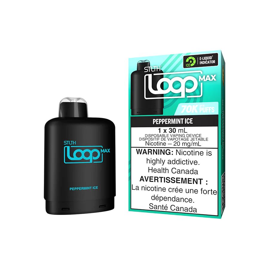 Peppermint Ice - STLTH Loop MAX 70k Disposable STLTH LOOP MAX 20mg - 2% 