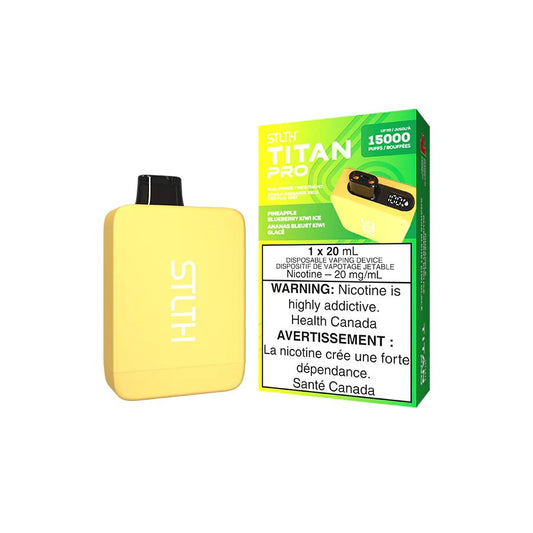 Pineapple Blueberry Kiwi Ice - Stlth Titan Pro Disposable Stlth Disposables 20mg - 2% 