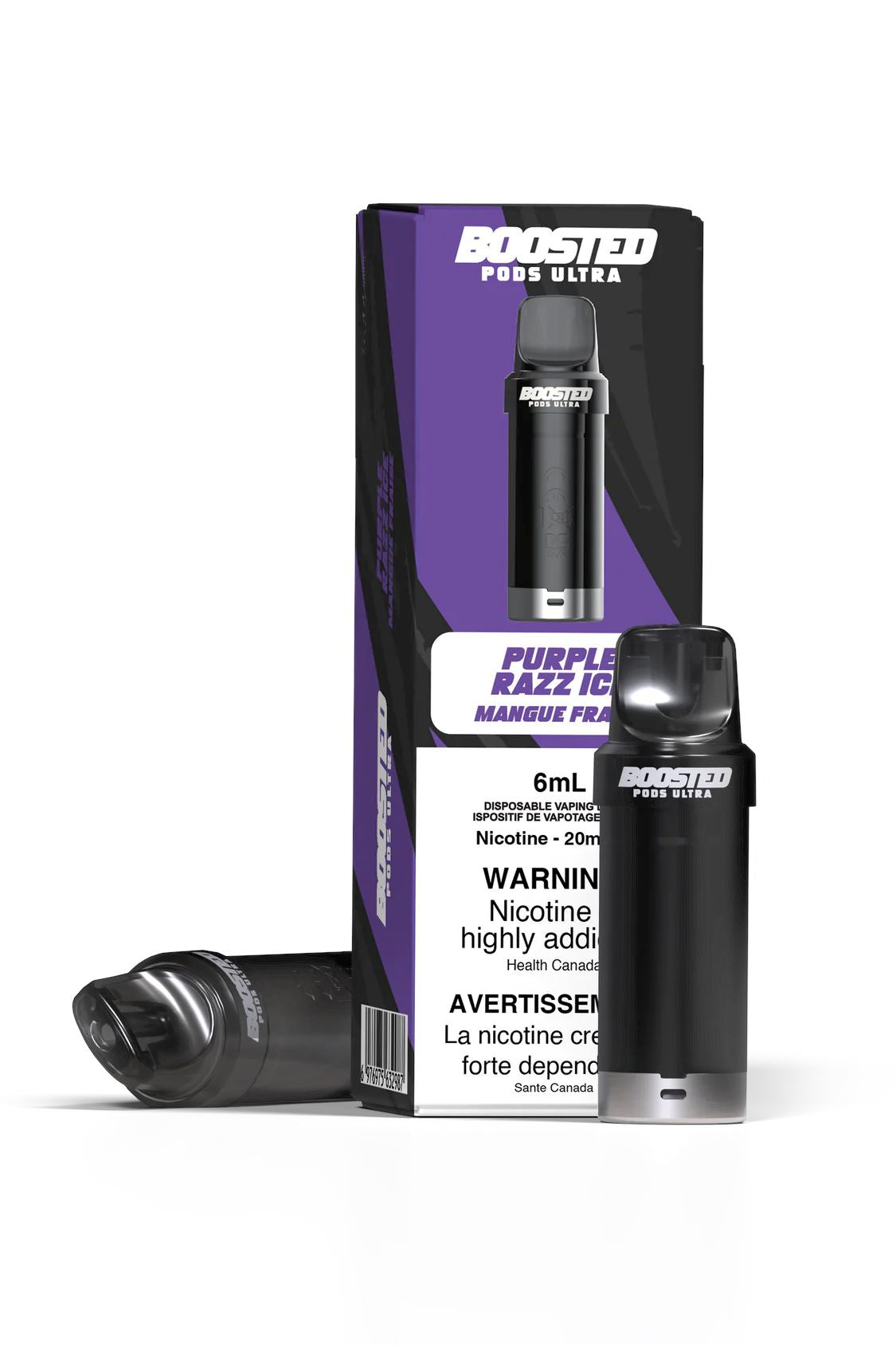 Purple Razz Ice - Boosted Pod Ultra CLOSED PODS Boosted Pods Ultra 20mg - 2% 