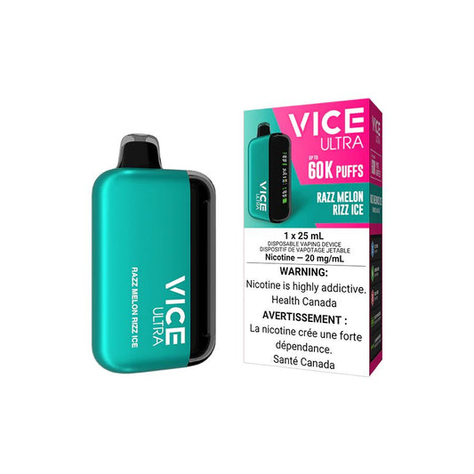 Razz Melon Rizz Ice - Vice Ultra 60k Disposable Vice Ultra 20mg - 2% 