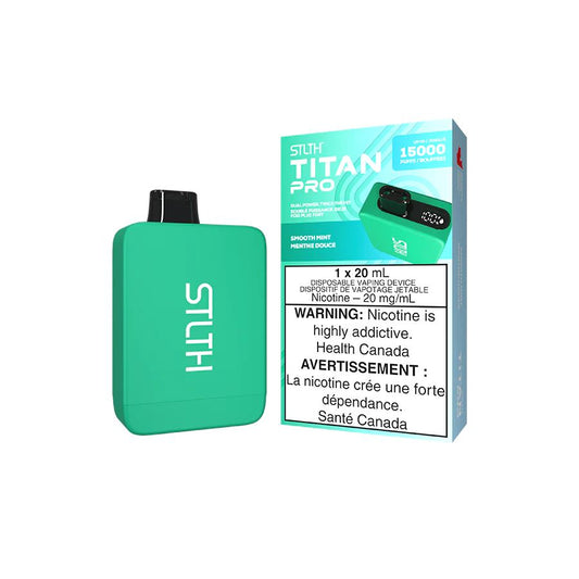 Smooth Mint - Stlth Titan Pro Disposable Stlth Disposables 20mg - 2% 