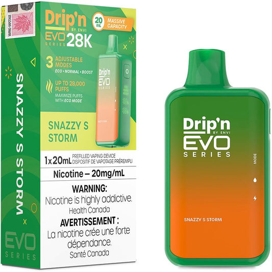 Snazzy S Storm - Drip'n Evo 28k Disposable Envi 20mg - 2% 