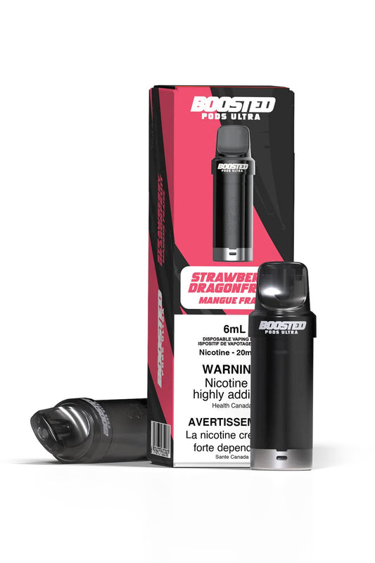 Strawberry Dragonfruit - Boosted Pod Ultra CLOSED PODS Boosted Pods Ultra 20mg - 2% 