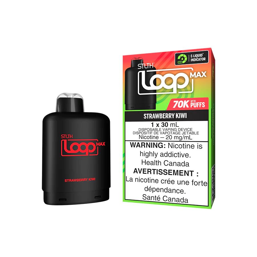 Strawberry Kiwi - STLTH Loop MAX 70k Disposable STLTH LOOP MAX 20mg - 2% 