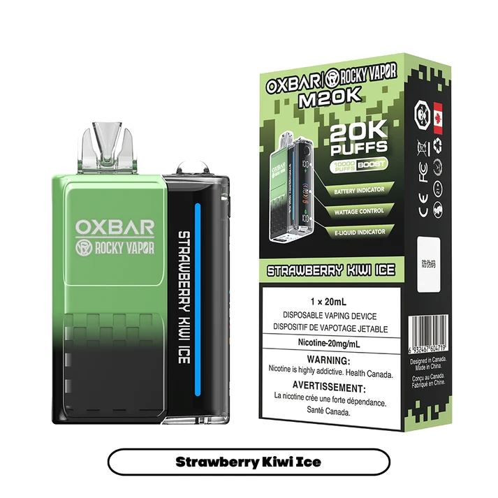 Strawberry Kiwi Ice - Oxbar 20k Disposable Oxbar 20mg - 2% 