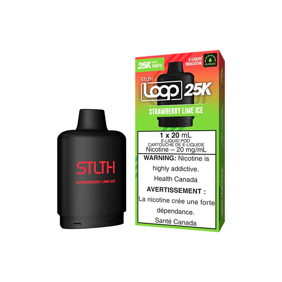Strawberry Lime Ice - STLTH Loop 25k Disposable STLTH LOOP 20mg - 2% 