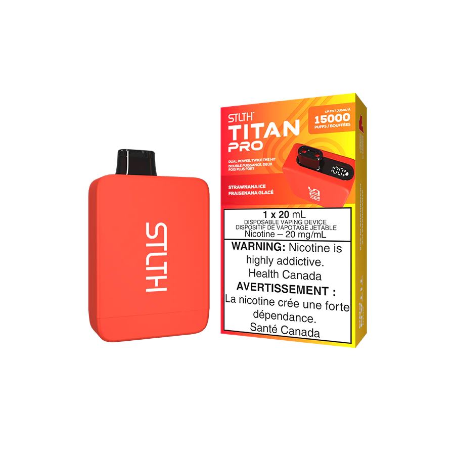 Strawnana Ice - Stlth Titan Pro Disposable Stlth Disposables 20mg - 2% 