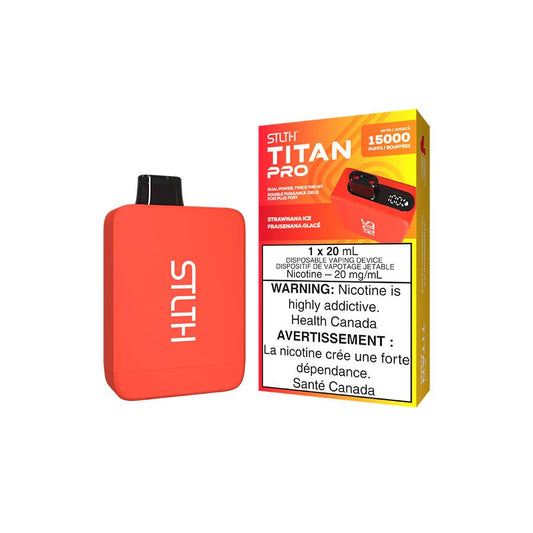 Strawnana Ice - Stlth Titan Pro Disposable Stlth Disposables 20mg - 2% 