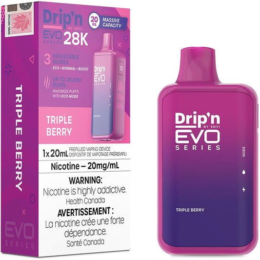 Triple Berry - Drip'n Evo 28k Disposable Envi 20mg - 2% 