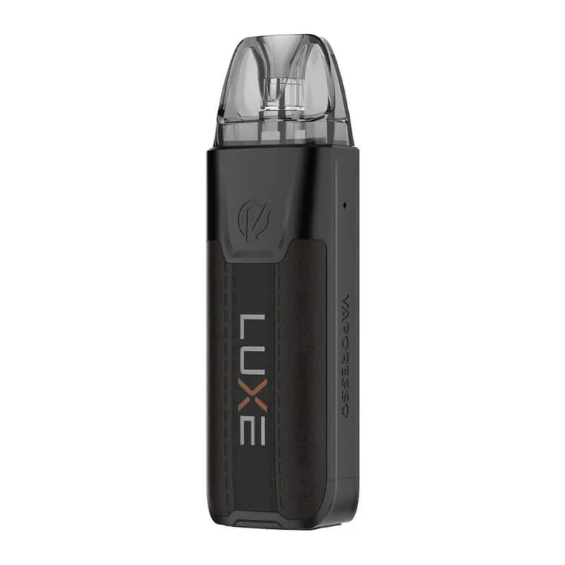 VAPORESSO LUXE XR MAX 2 POD KIT HIGH POWERED DEVICE Cold Turkey Juice inc Leather Black 