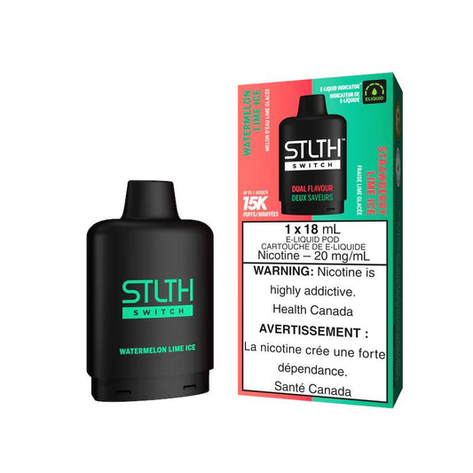 Watermelon Lime Ice/Strawberry Lime Ice - STLTH Switch 15k Disposable STLTH SWITCH 20mg - 2% 