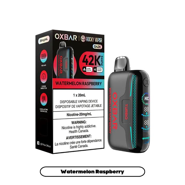 Watermelon Raspberry - Oxbar 42k Disposable Oxbar 42k 20mg - 2% 
