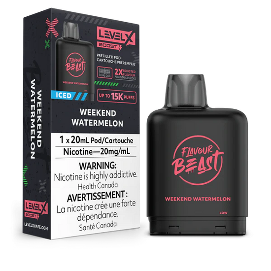 Weekend Watermelon - Flavour Beast Level X Boost Disposable Level X 20mg - 2% 