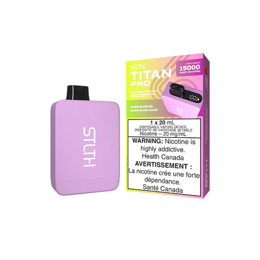 White Grape Ice - Stlth Titan Pro Disposable Stlth Disposables 20mg - 2% 