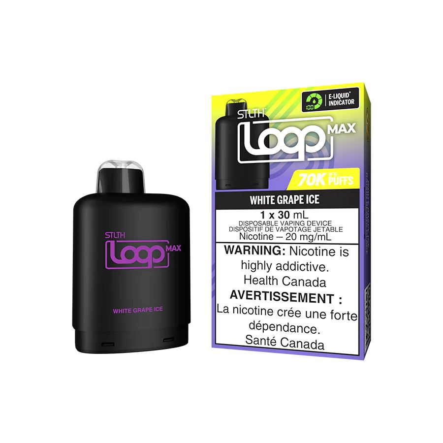 White Grape Ice - STLTH Loop MAX 70k Disposable STLTH LOOP MAX 20mg - 2% 