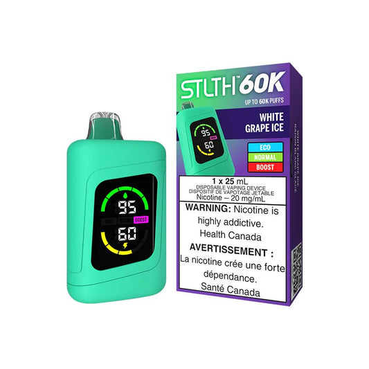 White Grape Ice - STLTH 60k Disposable Stlth 60k 20mg - 2% 