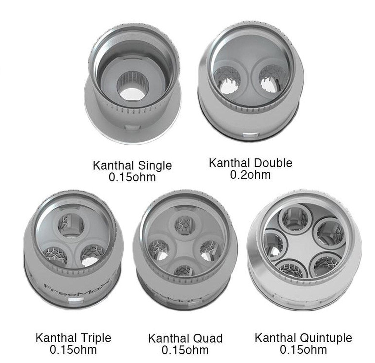 Fireluke Replacement coils (Single coil) coil FREEMAX M Pro - 0.15ohms Quad Mesh 