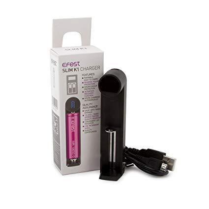 Slim K1 Battery Charger - E-Liquid, Vape, e-cigarette, vape pen, salt nic, 