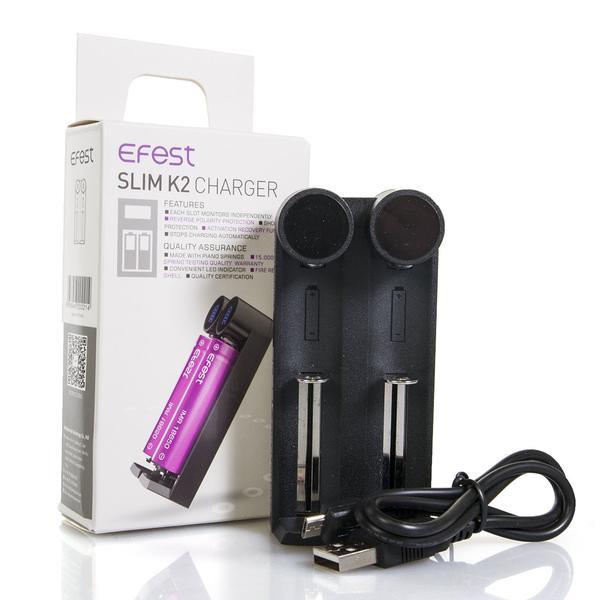 Slim K2 Battery Charger - E-Liquid, Vape, e-cigarette, vape pen, salt nic, 