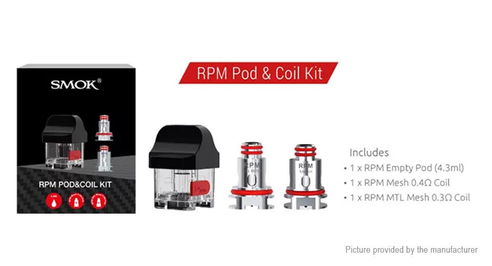 RPM 40W Replacement Pod & Coil Kit - E-Liquid, Vape, e-cigarette, vape pen, salt nic, 