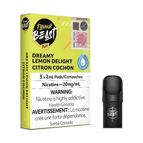 Dreamy Lemon Delight - FBP CLOSED PODS Flavour Beast Flow 