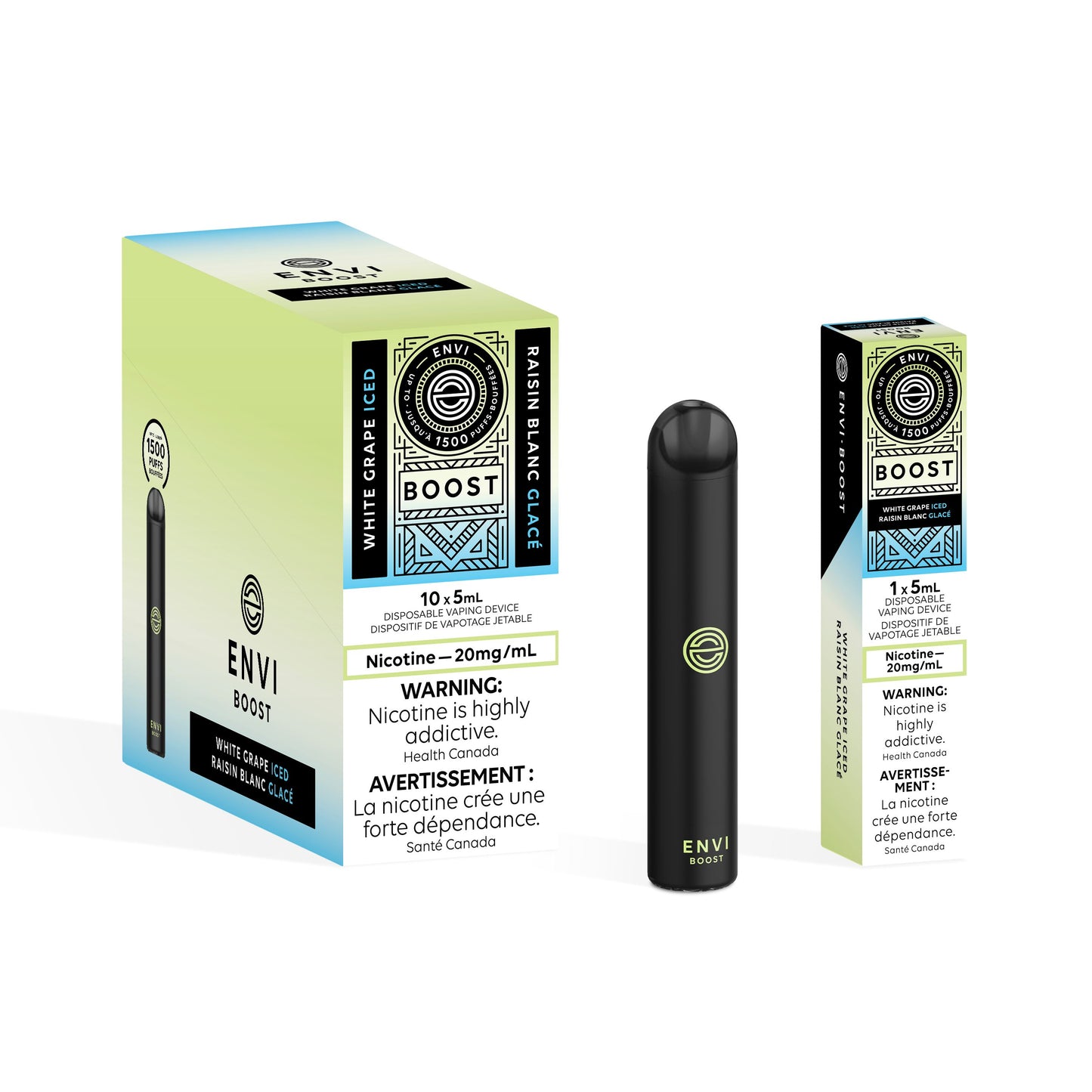 White Grape Iced - Envi Boost Disposable Envi Boost 
