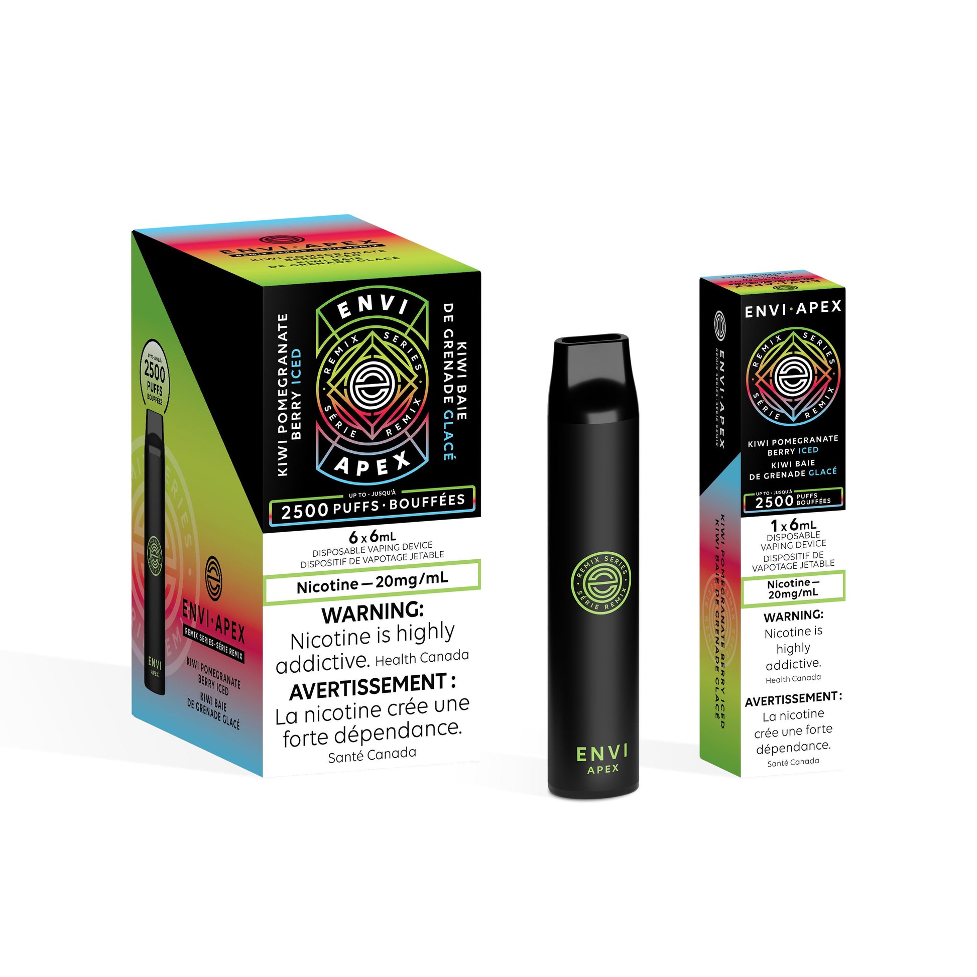 Kiwi Pomegranate Berry Iced - Envi Apex Disposable Envi Apex 