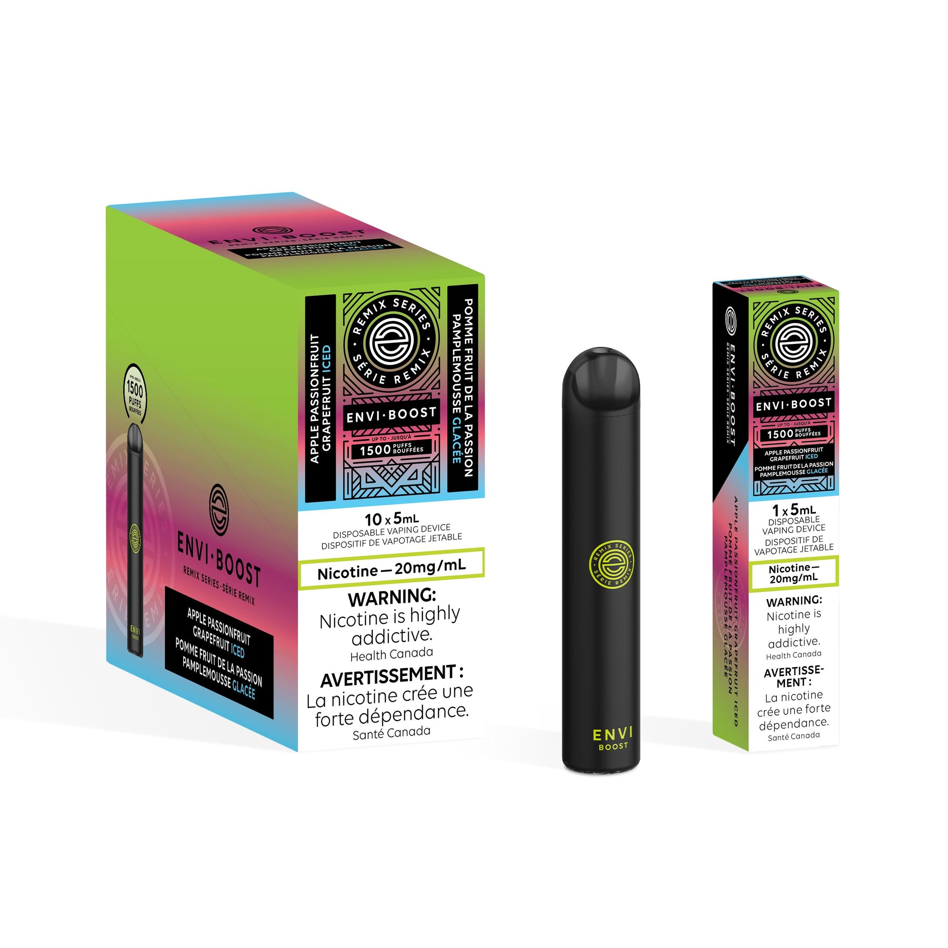 Apple Passionfruit Grapefruit Iced - Envi Boost Disposable Envi Boost 
