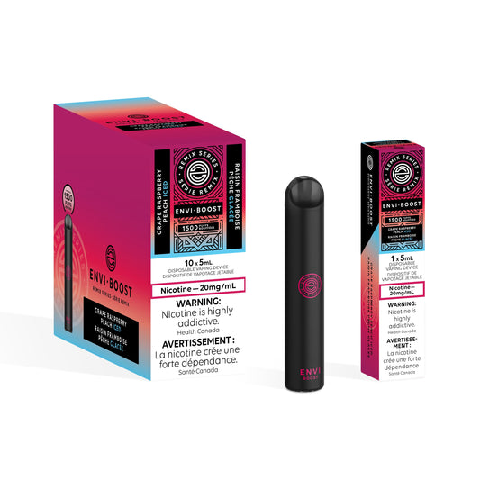 Grape Raspberry Peach Iced - Envi Boost Disposable Envi Boost 