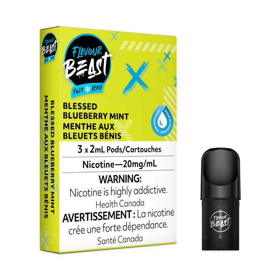 Blessed Blueberry Mint Ice - FB CLOSED PODS Flavour Beast Flow 