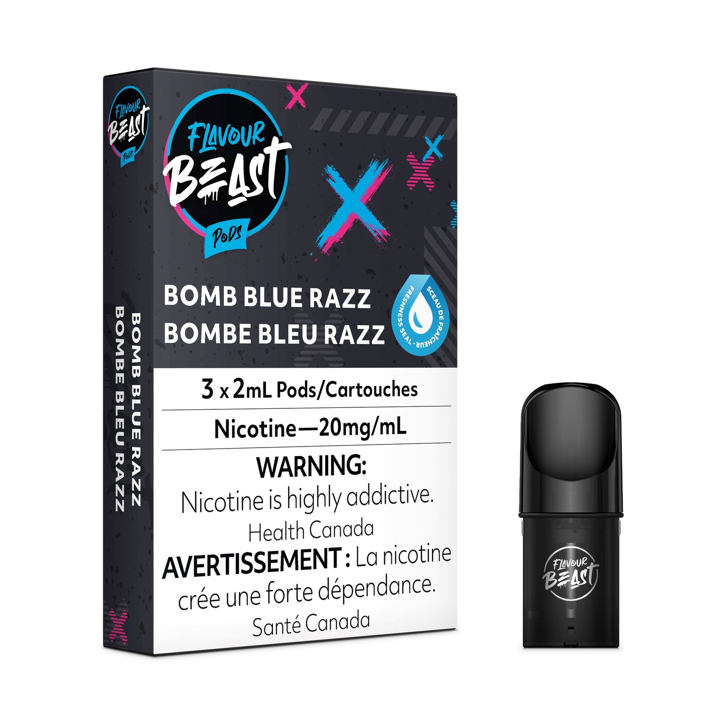 Load image into Gallery viewer, Bomb Blue Razz - FB CLOSED PODS Flavour Beast Flow 
