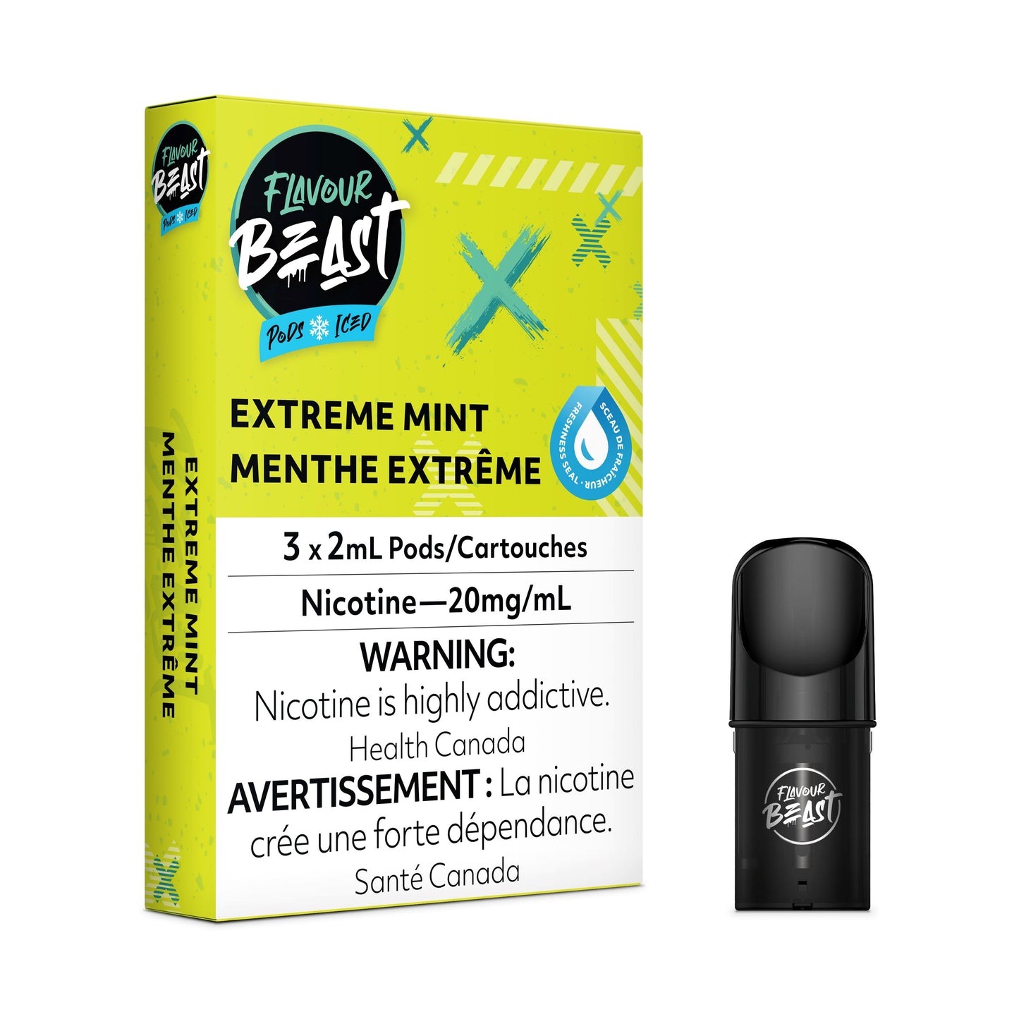 Extreme Mint Iced - FB CLOSED PODS Flavour Beast Flow 
