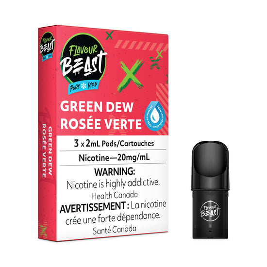 Green Dew Iced - FB CLOSED PODS Flavour Beast Flow 