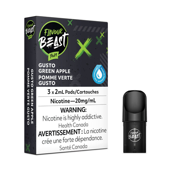 Gusto Green Apple - FB CLOSED PODS Flavour Beast Flow 