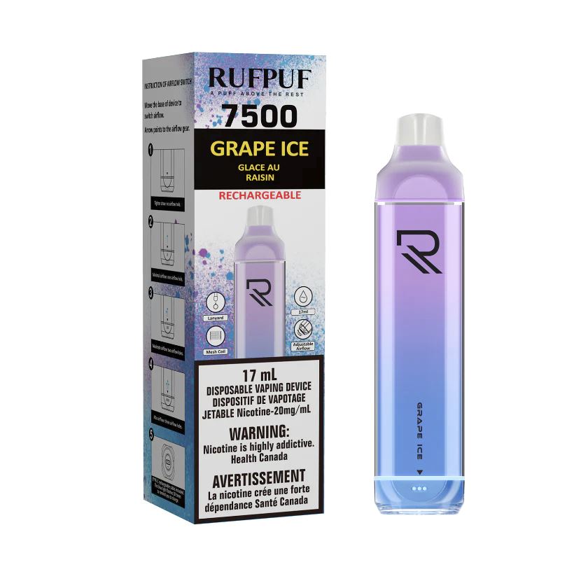 Grape Ice - RufPuf 7500 Disposable RufPuf 
