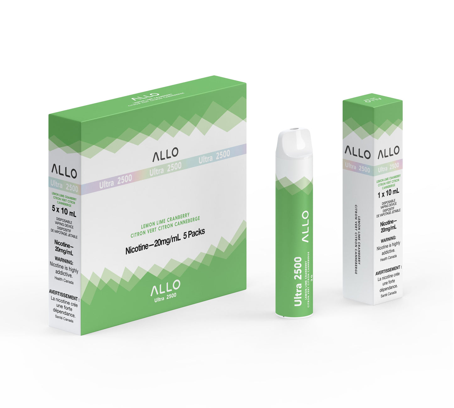 Lemon Lime Cranberry - 2500 Disposable Allo 2500 