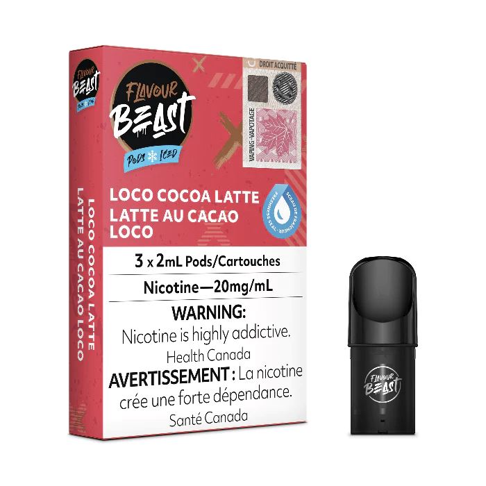 Loco Cocoa Latte Iced - FBP CLOSED PODS Flavour Beast Flow 